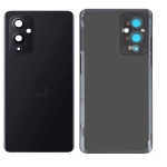 SPAREWARE® Battery Cover Back Door Panel Body For Oneplus 9 -Black (WITH CAMERA LENS)