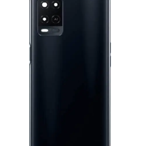 SPAREWARE® Back Panel Back Door Panel Body Cover For Oppo A54 -Black (MIDDLE RING BACK SIDE BUTTON CAMERA LENS OR LOGO)