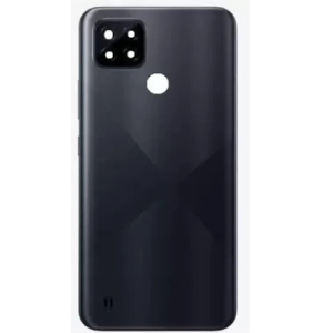 SPAREWARE® Back Panel Back Door Panel Body Cover For Realme C21Y-Black (WITH ALL LOGO)