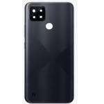 SPAREWARE® Back Panel Back Door Panel Body Cover For Realme C21Y-Black (WITH ALL LOGO)