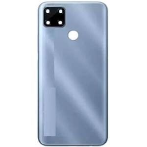 SPAREWARE® Back Panel Back Door Panel Body Cover For Realme C25 -Blue (WITH ALL LOGO)