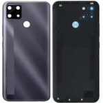 SPAREWARE® Back Panel Back Door Panel Body Cover For Realme C25 -Black (ORIGINAL WITH NETWORK NFC OR LOGO)