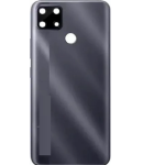 SPAREWARE® Back Panel Back Door Panel Body Cover For Realme C25 -Black (WITH ALL LOGO)