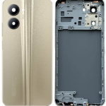 SPAREWARE® Back Panel Back Door Panel Body Cover For Realme C33 -Gold (MIDDLE RING + BACK PANEL WITH ALL LOGO)