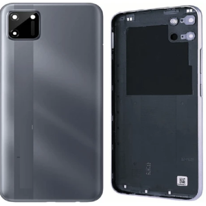 SPAREWARE® Back Panel Back Door Panel Body Cover For Realme C11 2020 -Black (ORIGINAL WITH NETWORK NFC OR LOGO)