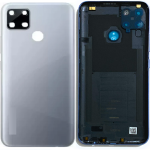 SPAREWARE® Back Panel Back Door Panel Body Cover For Realme C12 -Silver (ORIGINAL WITH NETWORK NFC OR LOGO)