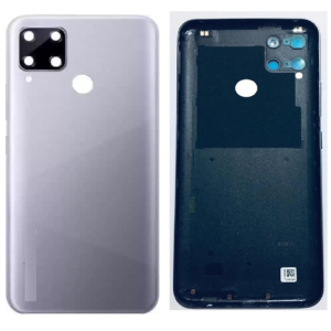 SPAREWARE® Back Panel Back Door Panel Body Cover For Realme C15 -Silver (ORIGINAL WITH NETWORK NFC OR LOGO)