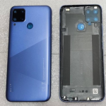 SPAREWARE® Back Panel Back Door Panel Body Cover For Realme C15 -Blue (ORIGINAL WITH NETWORK NFC OR LOGO)