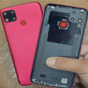 SPAREWARE® Back Panel Back Door Panel Body Cover For Realme C15 -Red (ORIGINAL WITH NETWORK NFC OR LOGO)