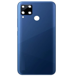 SPAREWARE® Back Panel Back Door Panel Body Cover For Realme C15 -Blue (WITH ALL LOGO)