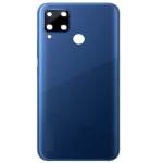 SPAREWARE® Back Panel Back Door Panel Body Cover For Realme C15 -Blue (WITH ALL LOGO)