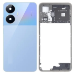 SPAREWARE® Back Panel Back Door Panel Body Cover For Realme Narzo N55 -Blue (MIDDLE RING + BACK PANEL WITH ALL LOGO)