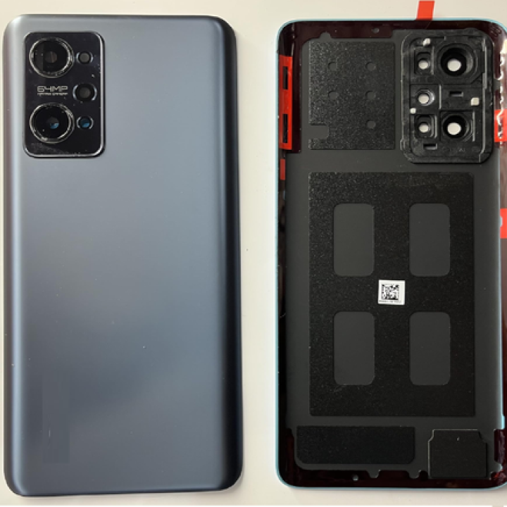 SPAREWARE® Back Panel Back Door Panel Body Cover For Realme Gt Neo 2 -Black (ORIGINAL HEAT GASKET CAMERA LENS OR WITH ALL LOGO)