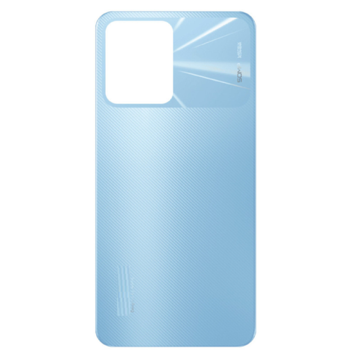 SPAREWARE® Back Panel Back Door Panel Body Cover For Realme Narzo 50A Prime -Blue (WITH ALL LOGO)