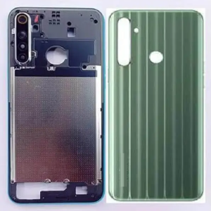 SPAREWARE® Back Panel Back Door Panel Body Cover For Realme Narzo 10 -Green (MIDDLE RING + BACK PANEL WITH ALL LOGO)
