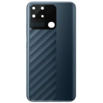 SPAREWARE® Back Panel Back Door Panel Body Cover For Realme Narzo 50A -Black (WITH ALL LOGO)