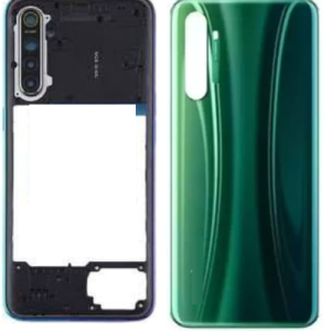 SPAREWARE® Back Panel Back Door Panel Body Cover For Realme X2 -Green (MIDDLE RING + BACK PANEL WITH ALL LOGO)