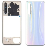 SPAREWARE® Back Panel Back Door Panel Body Cover For Realme XT -White (MIDDLE RING + BACK PANEL WITH ALL LOGO)