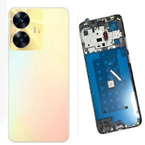 SPAREWARE® Back Panel Back Door Panel Body Cover For Realme C55 -Gold (MIDDLE RING + BACK PANEL WITH ALL LOGO)