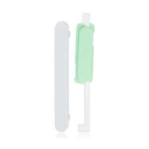 SPAREWARE® Out Key Power Volume Body Side Button For Google Pixel 4A -White + Green