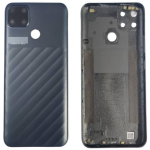 SPAREWARE® Back Panel Back Door Panel Body Cover For Realme Narzo 30A -Black (WITH ALL LOGO)