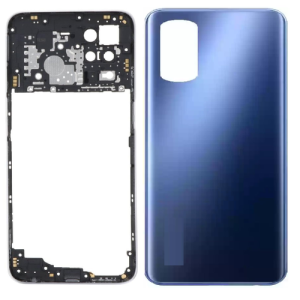 SPAREWARE® Back Panel Back Door Panel Body Cover For Realme Narzo 30 Pro -Blue (MIDDLE RING + BACK PANEL WITH ALL LOGO)