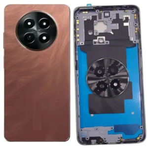 SPAREWARE® Back Panel Back Door Panel Body Cover For Realme C65 5G-Red (MIDDLE RING + BACK PANEL WITH ALL LOGO)