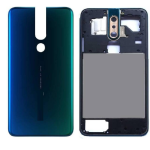 SPAREWARE® Back Panel Back Door Panel Body Cover For Oppo F11 Pro-Green (MIDDLE RING BACK PANEL BUTTON OR LENS WITH LOGO)