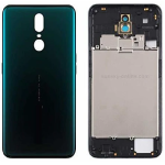 SPAREWARE® Back Panel Back Door Panel Body Cover For Oppo F11 -Green (MIDDLE RING BACK PANEL BUTTON OR LENS WITH LOGO)