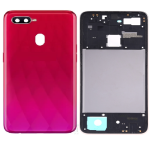 SPAREWARE® Back Panel Back Door Panel Body Cover For Oppo F9 Pro -Red (MIDDLE RING BACK PANEL BUTTON OR LENS WITH LOGO)