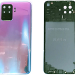 SPAREWARE® Back Panel Back Door Panel Body Cover For Oppo F19 Pro -Blue (MIDDLE RING BACK PANEL BUTTON OR LENS WITH LOGO)