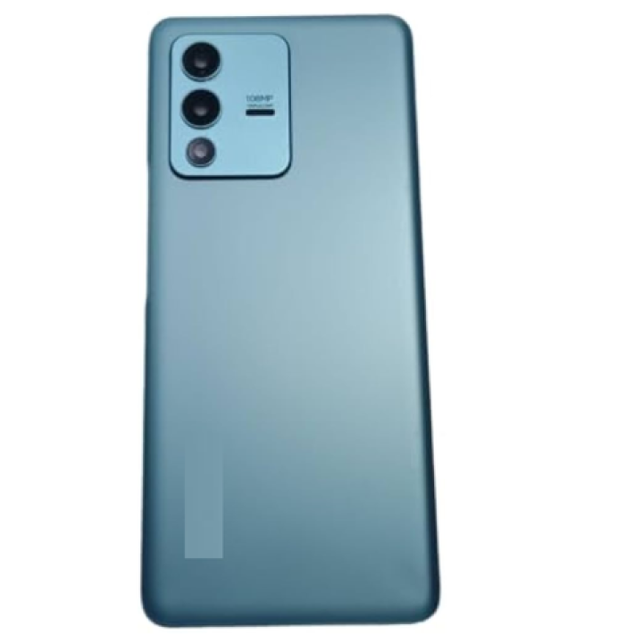 SPAREWARE® Back Door Panel Body Back Panel For Vivo V23 Pro 5G -Blue (WITH CAMERA GLASS ALL LOGO)