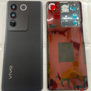 SPAREWARE® Back Door Panel Body Back Panel For Vivo V27 Pro -Black (100% ORIGINAL WITH CAMERA GLASS ALL LOGO)
