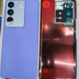 SPAREWARE® Back Door Panel Body Back Panel For Vivo V27 -Purple (100% ORIGINAL WITH CAMERA GLASS ALL LOGO)