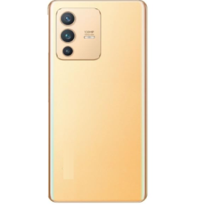 SPAREWARE® Back Door Panel Body Back Panel For Vivo V23 Pro 5G -Gold (WITH CAMERA GLASS ALL LOGO)