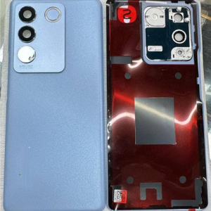SPAREWARE® Back Door Panel Body Back Panel For Vivo V27 Pro -Blue (100% ORIGINAL WITH CAMERA GLASS ALL LOGO)