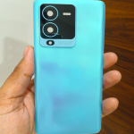 SPAREWARE® Back Door Panel Body Back Panel For Vivo V25 Pro -Blue (WITH CAMERA GLASS ALL LOGO)