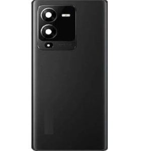 SPAREWARE® Back Door Panel Body Back Panel For Vivo V25 Pro -Black (WITH CAMERA GLASS ALL LOGO)