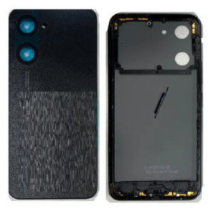 SPAREWARE® Back Door Panel Body Back Panel For Vivo Y03 -Black (MIDDLE RING PANEL BUTTON OR LENS ALL LOGO)