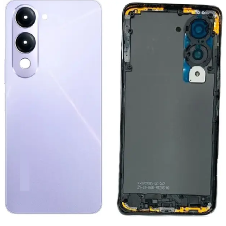 SPAREWARE® Back Door Panel Body Back Panel For Vivo Y19 -Purple (MIDDLE RING PANEL BUTTON OR LENS ALL LOGO)