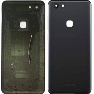 SPAREWARE® Back Door Panel Body Back Panel For Vivo V7 -Black (WITH ALL LOGO)