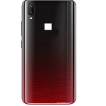 SPAREWARE® Back Door Panel Body Back Panel For Vivo V11  -Red (WITH ALL LOGO)