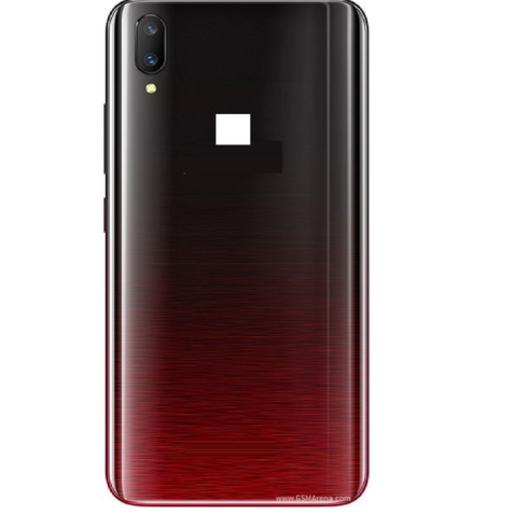 SPAREWARE® Back Door Panel Body Back Panel For Vivo V11  -Red (WITH ALL LOGO)