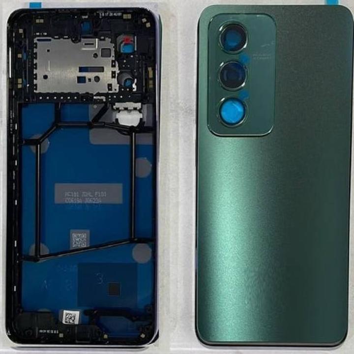 SPAREWARE® Back Panel Back Door Panel Body Cover For Oppo A3 Pro -Green (MIDDLE RING BACK SIDE BUTTON CAMERA LENS OR LOGO)