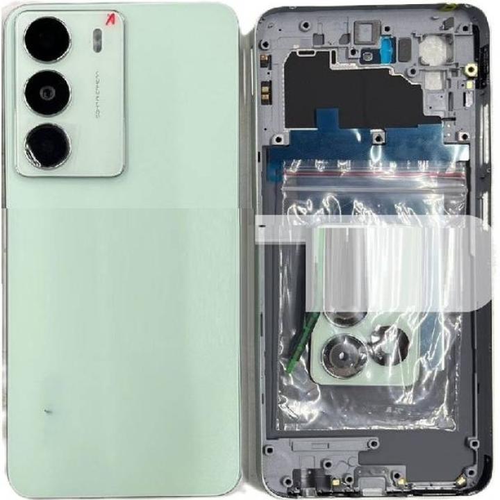 SPAREWARE® Back Panel Back Door Panel Body Cover For Realme C73 -Green (MIDDLE RING + BACK PANEL WITH ALL LOGO)