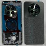 SPAREWARE® Back Panel Back Door Panel Body Cover For Realme 12X 5G -Black (MIDDLE RING + BACK PANEL WITH ALL LOGO)