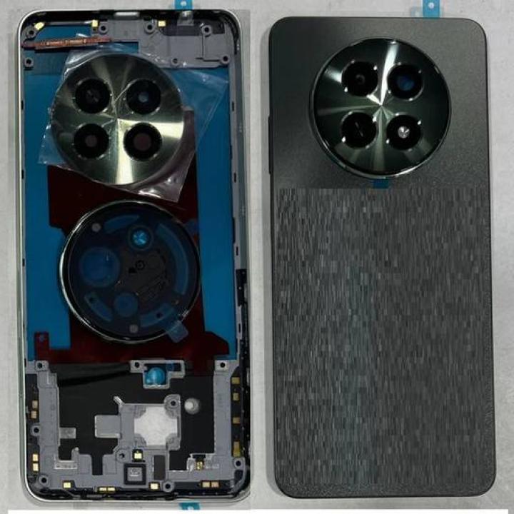 SPAREWARE® Back Panel Back Door Panel Body Cover For Realme C65 5G -Black (MIDDLE RING + BACK PANEL WITH ALL LOGO)