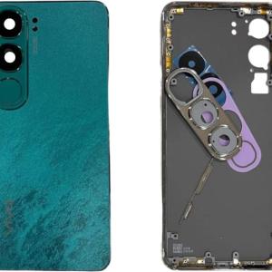 SPAREWARE® Back Door Panel Body Back Panel For Vivo Y300 -Green (MIDLE RING BACK PANEL BODY CAMERA LENS BUTTON OR WITH ALL LOGO)