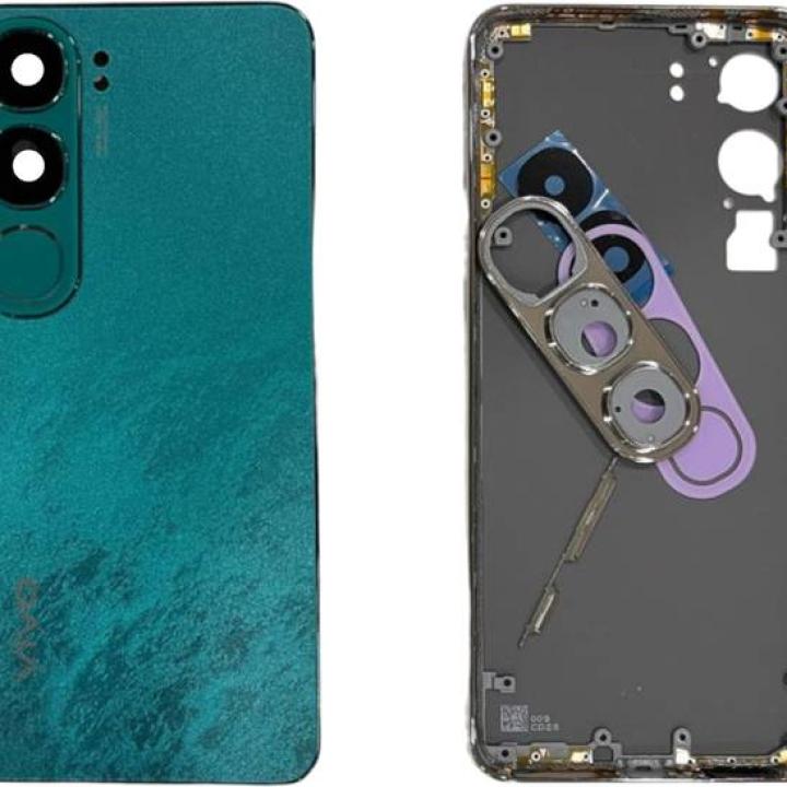 SPAREWARE® Back Door Panel Body Back Panel For Vivo Y300 -Green (MIDLE RING BACK PANEL BODY CAMERA LENS BUTTON OR WITH ALL LOGO)