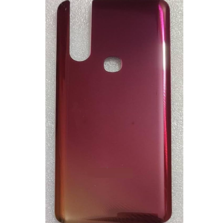 SPAREWARE® Back Door Panel Body Back Panel For Vivo V15  -Red (WITH ALL LOGO)